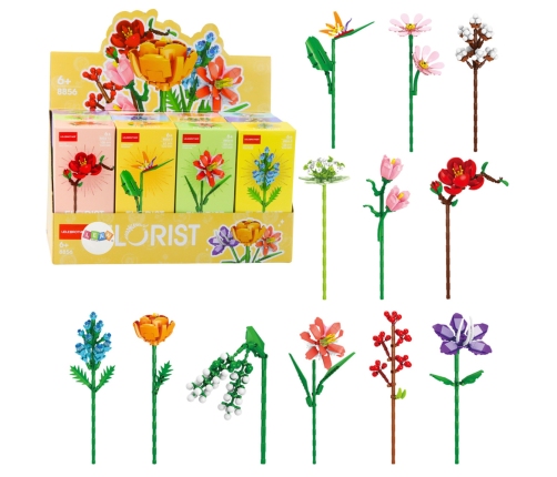 Construction Blocks Single Decorative Flower 61-158 pcs Mix