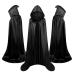 Hooded Cape Carnival Halloween Black 180cm