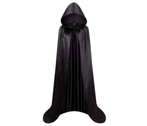 Hooded Cape Carnival Halloween Black 180cm