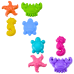 Sea Sand Molds 4 Pieces Crab Turtle Starfish Horse Yellow Green