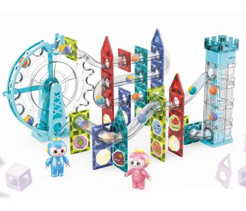 Luminous Ball Slide Magnetic Elevator Devil's Wheel 129 Elements