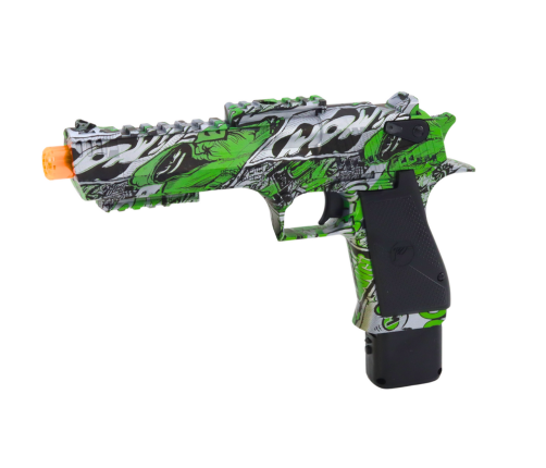 Electric Water Bullet Gun, 2in1 Arrows, Green