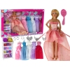 Children's Doll Long Blonde Hair Wardrobe Shoes Dresses Accessories