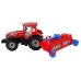Red Tractor with Plough Friction Drive