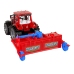 Red Tractor with Plough Friction Drive