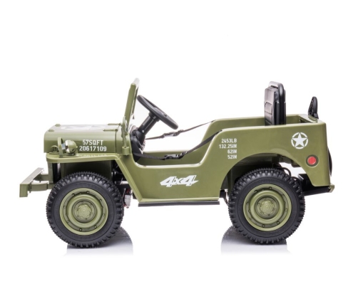 Battery Car JH-103 Olive Green 4x4