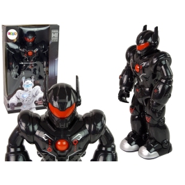 Interactive Robot Walks Sound Lights Black
