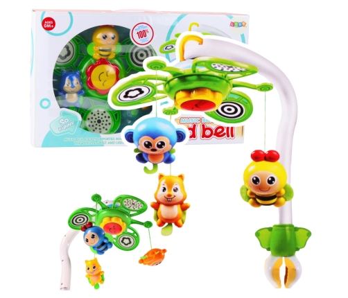 Bed Bell Wind Up Music Mobile Music Box Nursery Crib Decoration