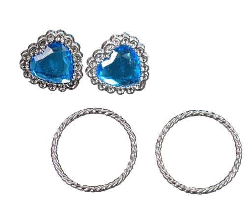 Set for Little Princess Blue Crown Carnival Ball + Accessories.