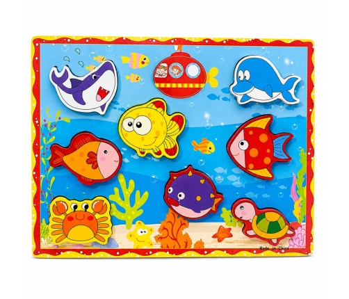 Wooden Fishing Set Colorful Magnet