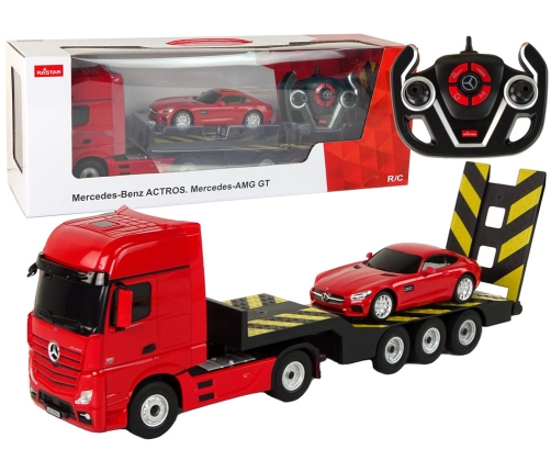 Tow truck R/C Mercedes-Benz 1:26 Red