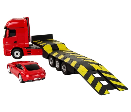 Tow truck R/C Mercedes-Benz 1:26 Red
