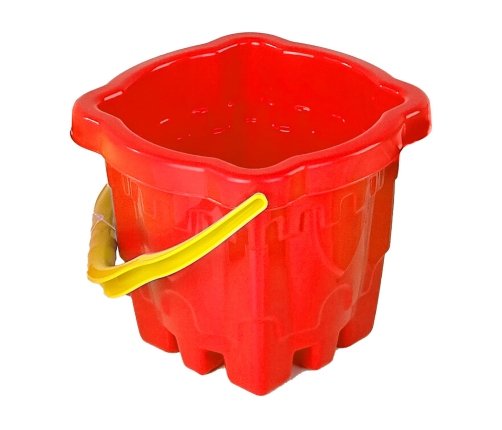 Sand bucket "Castle" Red