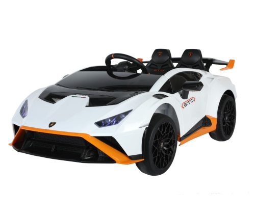 Elektriskā sporta automašīna bērniem Lamborghini STO DRIFT White