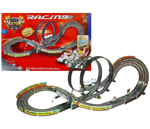 Mario Racing Track with 2 cars - 452cm