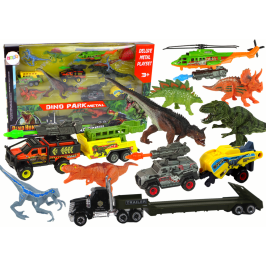 Helicopter Dinosaurs Vehicle Set 8 Colorful Pcs