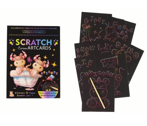Scratch Coloring Book For Kids Animals
