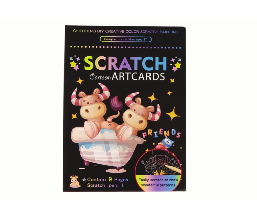 Scratch Coloring Book For Kids Animals