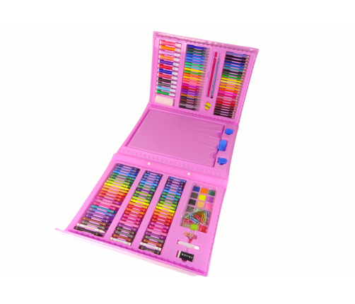 Artistic Set Pink Suitcase 208 Elements