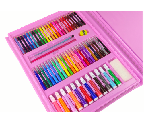 Artistic Set Pink Suitcase 208 Elements