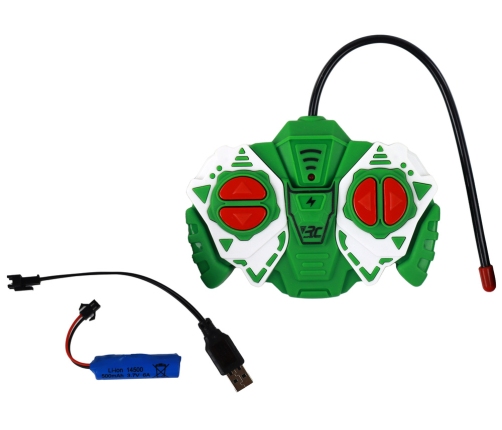 R/C Tractor with Trailer 1:24 Lights Green