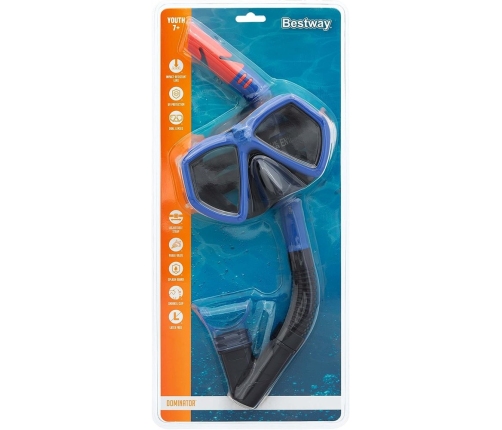 Diving Set Mask with Tube Blue 24070