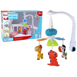 Crib mobile with sound, blue