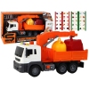 Garbage Truck With Crane Friction Drive Orange 1:16 Garbage Truck With Crane Friction Drive Orange 1:16
