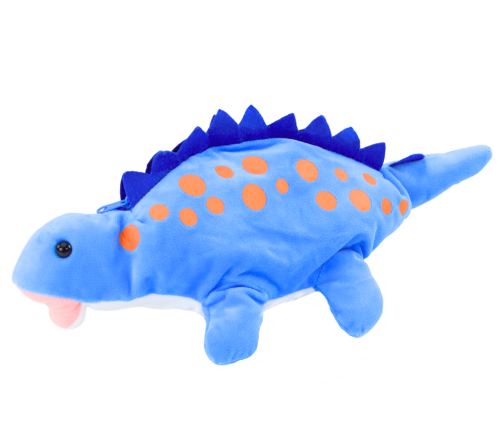Plush Dinosaur Pencil Case Storage Box Pendant Blue
