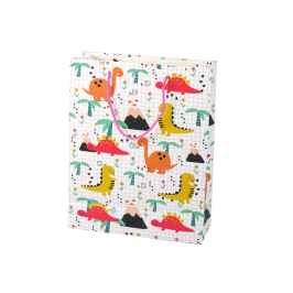 Colorful Checkered Gift Bag Dinosaurs 32 cm x 26 cm x 10 cm Colorful Checkered Gift Bag Dinosaurs 32 cm x 26 cm x 10 cm