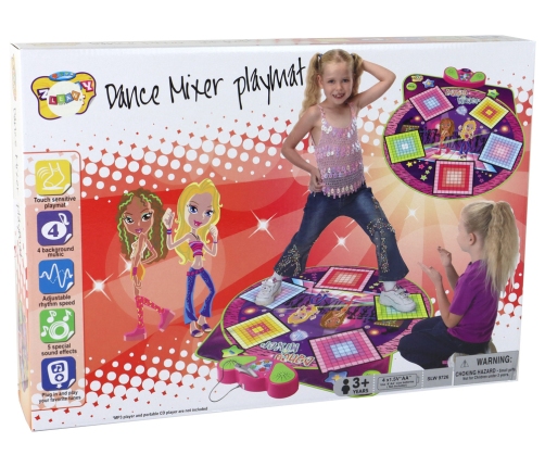 Children's Dance Mat Battery Operated Lights Sounds For Dance 91cm x 93cm