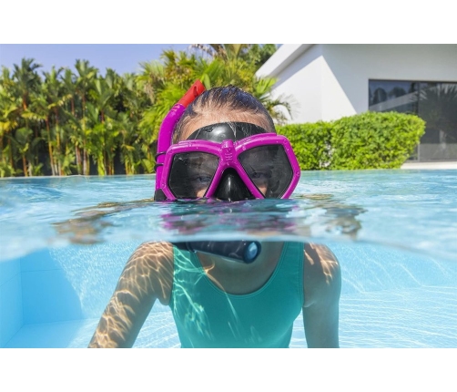 Diving Set Mask with Tube Pink 24070