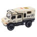 Off-Road Vehicle Police Gray Opening Door Sound Light
