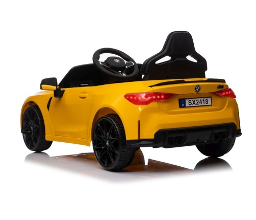 Vienvietīgs elektromobilis BMW M4 Yellow