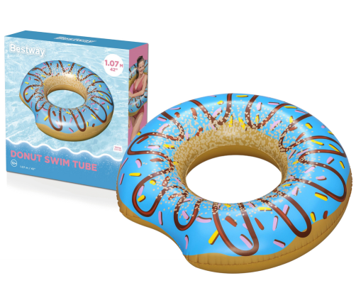 Donut Swimming Ring Donut Blue 107 cm Bestway 36118