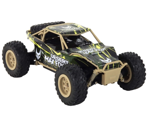 Remote Control Off-Road Car R/C 1:24 Brown-Green