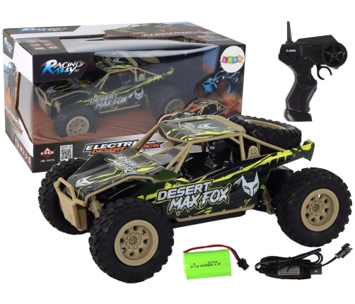 Remote Control Off-Road Car R/C 1:24 Brown-Green