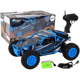 Radiovadāmā mašīna ar pulti Off-Road Car Blue