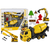 Construction Vehicles Sound Light 1:12 DIY Concrete Mixer Crane Excavator Construction Vehicles Sound Light 1:12 DIY Concrete Mixer Crane Excavator