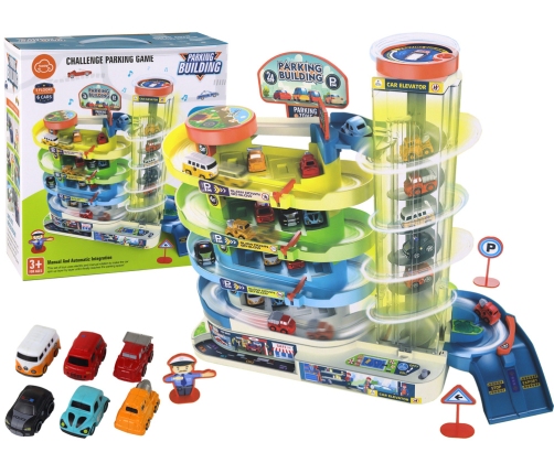 Interactive Multi-Story Parking Set for Cars, Lights and Sounds