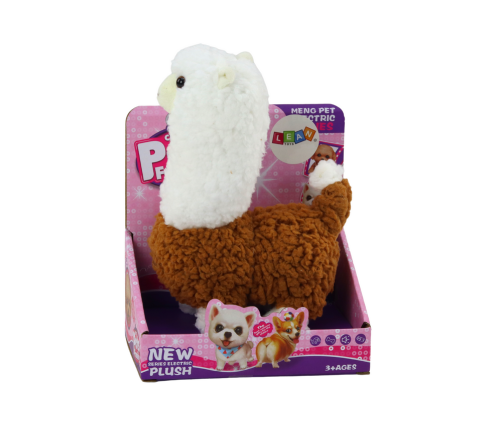 Llama Interactive Pet Brown Alpaca Walks Game 23 cm