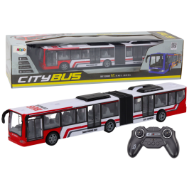 Радиоуправляемый автобус на пульте City Bus Red and White