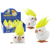 Jumping Parrot Wind-Up Plush Toy Decoration White Jumping Parrot Wind-Up Plush Toy Decoration White