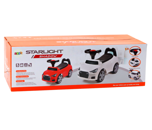 Car Ride On With Backrest QX-3396 Horn Storage Box White