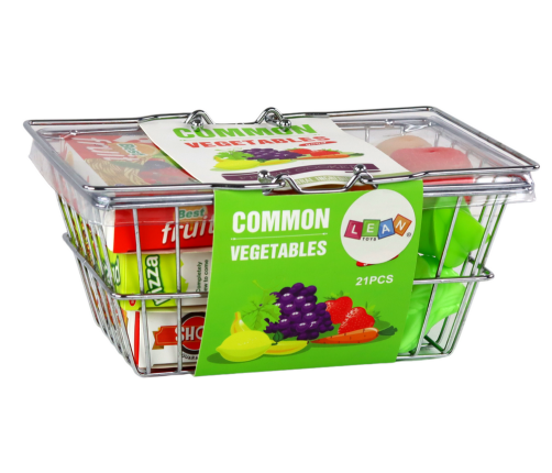 Shopping Basket for Vegetables Fruit Grocery Metal.