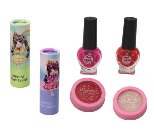 Chest Suitcase Beauty Set Jewelry Cosmetics Pink