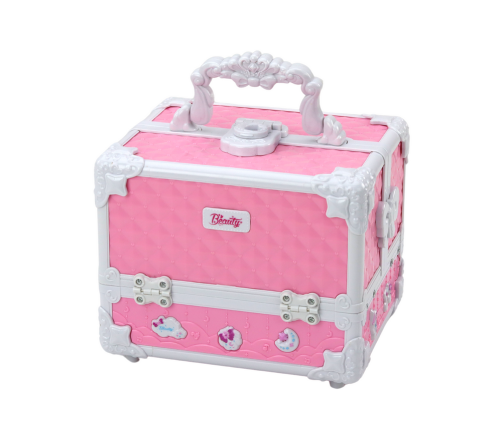 Chest Suitcase Beauty Set Jewelry Cosmetics Pink
