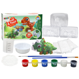 Creative Artistic Set Dinosaurs 3D Plaster Paints