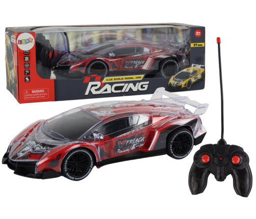 Radiovadāmā mašīna ar pulti Sports Car Racing Red