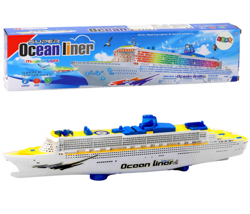 Passenger Cruise Ship Driving Lights Sounds